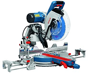 Bosch Professional Mitre Saw GCM 12 GDL (240V, incl. Insert Plate, Collet, Internal Hexagon, 1 x Circular Saw Blade, Expert for Wood, 305 x 30 x 2.4 mm, 72)