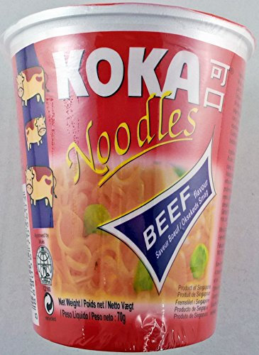 Koka Noodles Pot Beef Flavour - 12 x 70g