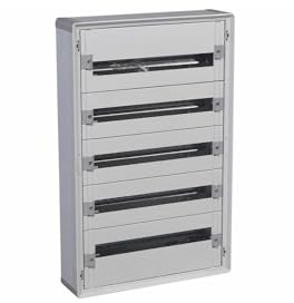 401805 Legrand Tableau de distribution isolant XL3 160-5 rangées de 24 modules - Tout modulaire prêt à l'emploi