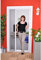 Slim Rollo - Fliegengitter für Tür als Rollo - Insektenschutzrollo Fliegengitterrollo Smart - 160 x 220 cm (braun)