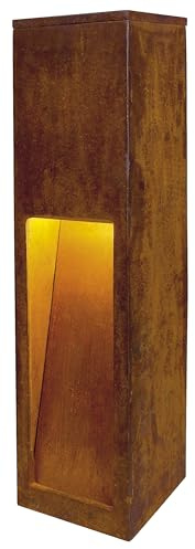 SLV Herrumbre luminaria de pie Rusty Slot 50 / iluminación Caminos, Paredes, entradas, lámpara led de jardín de Exterior / E27 IP44 11 W, Acero FeCSi