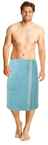 Betz Toalla Sauna para Hombres 100% algodón con Velcro Color Verde
