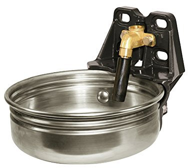 Agritura Edelstahl-Tränkebecken mit Rohrventil E21 - A17644