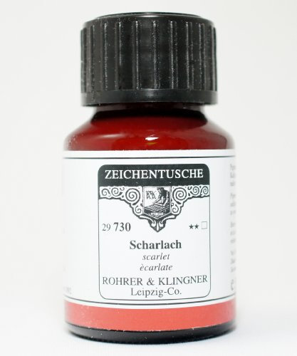 Rohrer & Klingner Zeichentusche Scharlach 50 ml