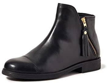 Geox Fille Jr Agata C Bottines, Black, 36 EU