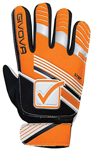 Givova Stop Guanto Da Portiere, Arancio Fluo/Nero, 10