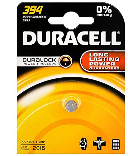 Duracell Knappcell silveroxid klockbatterier (SR936/394/SR45)