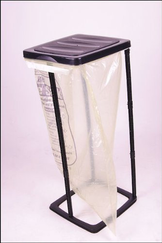 Unbekannt Support pour sac poubelle 60 l noir – Idéal pour les sacs jaunes.