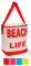 matrasa Kühltasche Beach - 17 Liter - 35 x 28,5cm - Kühlbox - Strandtasche (35 x 28.5 cm - ROSA)