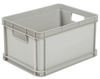 Heavy Duty Plastic Stacking Industrial Euro Storage Containers Boxes Crates! 5 Sizes -Big Load Capacity Food Grade 10 Year Guarantee! (5, 20 Litre - L400 x W300 x H220mm)