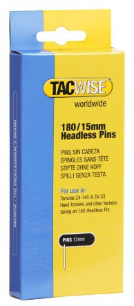 TACWISE 0478 Clavos sin cabeza de tipo 180/15 mm, Plateado