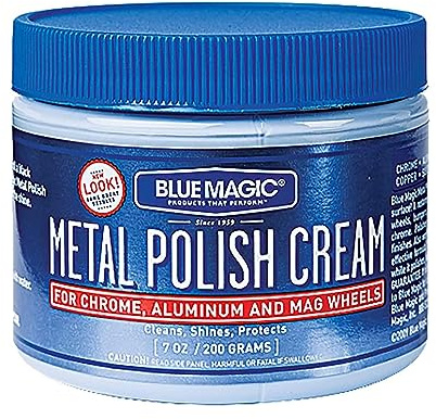 Blue Magic 400 Metal Polish Cream Non-abrasive Tarnish and Oxidation Remover for Chrome, Aluminium, Brass, Copper, Sterling Silver and Stainless Steel, 7 oz., Pack of 1