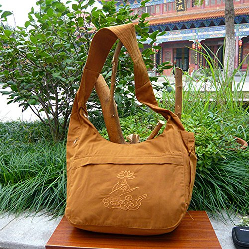DH-Link Buddhist Monk Bag Embroidery Shaolin Kung Fu Oneshoulder Bag