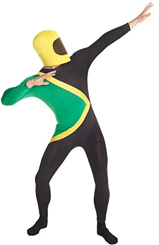 Morphsuits Jamaican Bobsleigh Fancy Dress, Jamaican Bobsled Costume, Jamaican Cool Costumes, Bobsled Cool Runnings Costume XL