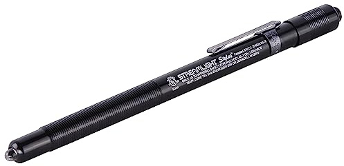 Streamlight 65058 Stylus UL Listed 11-Lumen White LED Pen Light for Utility Workers, Industrial Inspectors, Technicians & First Responders, 3 AAAA Batteries, Black
