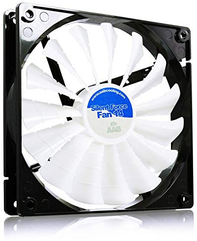 AABCOOLING Silent Force 14 - Tyst och Effektiv 140mm Chassifläkt med Vibrationsdämpare, 12V PC-Kylfläkt, Högt Luftflöde 100m³/h