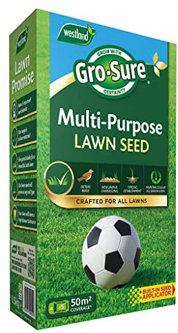 Gro-Sure Multi-Purpose Grass Lawn Seed, 50 m2, 1.5 kg
