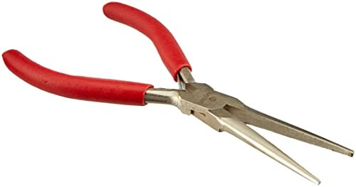 Rayher Flachspitzzange für Schmuck, Flachzange, 15 cm, rutschfeste Griffe, Qualitätswerkzeug CRV Stahl, 8934400