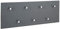 HAKU Möbel Wandgarderobe chrom, grau, MDF, Metall - Maße: B 80 cm x H 30 cm x T 6 cm, Style: Modern
