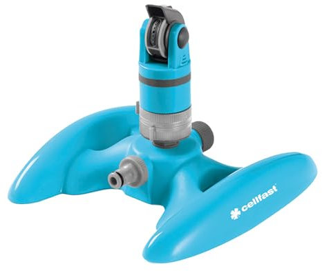 Cellfast Arroseur Sectoriel Arroseur De Jardin pour Pelouse Fleurs Plantes Régulation De Niveau Réglage De La Zone Multi cellPRO