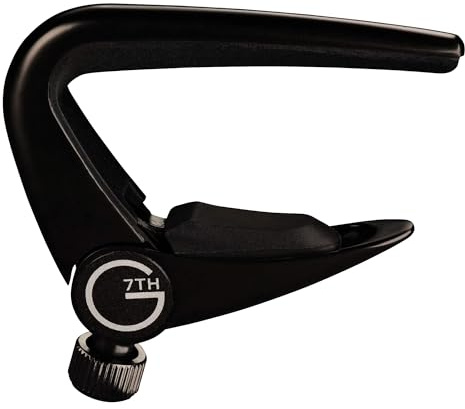 G7TH C31020 Newport 6 String Capo svart