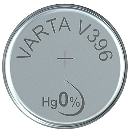 VARTA 14501396 - Pila de botón V396 de 1,5 voltios, Capacidad 25 mAh, Sistema químico de óxido de Plata, para Dispositivos electrónicos cotidianos para garantizar un Suministro óptimo de energía