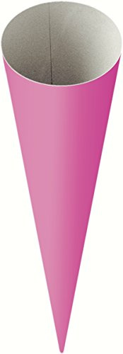 Heyda 204870065 School Cone Blanks Height 70 cm Diameter 19 cm Cardboard 380 g/m² Pink
