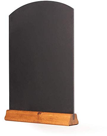 Chalkboards UK WC123F Table Top Chalkboard with Plinth, Wood, Dark Oak, A3, 42 x 30 x 4 cm