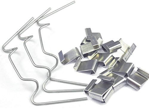 SSI Greenhouse glazing 50 w wire clips and 50 z overlap clips