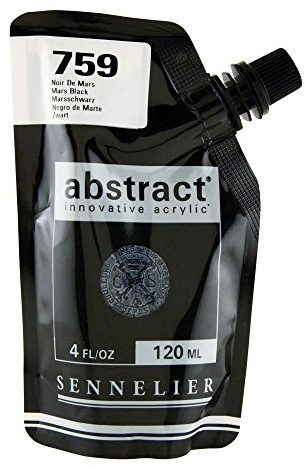 Abstract Acrylic Mars Black 120Ml