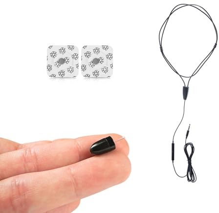 CooMax Auricolari Spia per Esami Microfono in Cavo Mini (Vip Pro UltraMini)