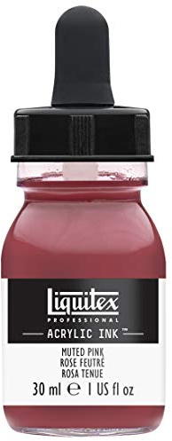 Liquitex 4260504 flüssige Professional Acrylfarben - Ink, Tusche, 30 ml, hochpigmentierte Airbrushfarbe, gedämpftes rosa