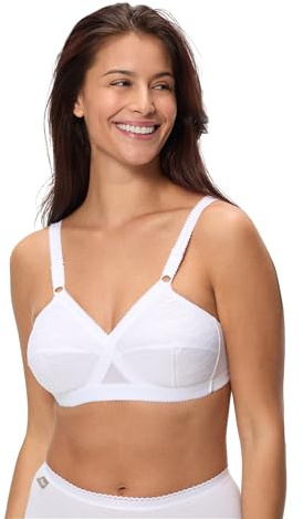 Playtex Soutien-Gorge Sans Armatures Cœur Croisé Classique Femme x1, Blanc, 115E