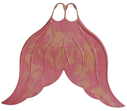 Mahina Mermaid Kids MerFin Classic Swim Mono-Fin Costume, X-Small, Coral
