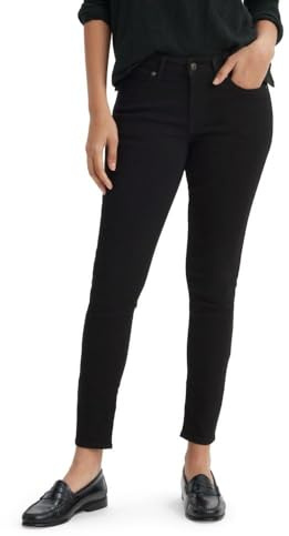 Levi's Womens 711 Skinny (Also Available In Plus) Jeans, Soft Black, 28 Short US