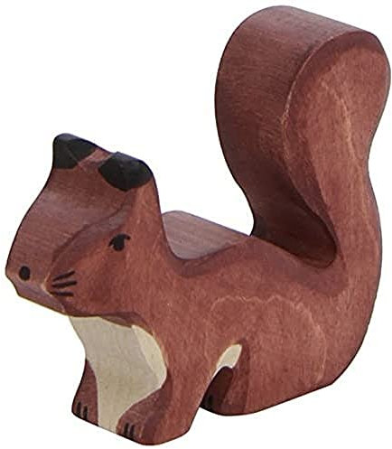 Holztiger Eichhörnchen, stehend, braun, 80108