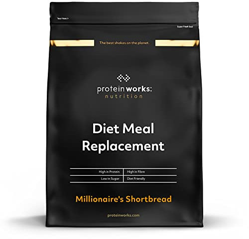 Protein Works - Diet Meal Replacement, Vollständige Mahlzeit, Diät Abnehmshake, Immunitätsfördernd, 7 Mahlzeiten, Schoko-Karamell Keks, 500g