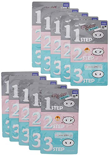 HOLIKA HOLIKA Pig Clear Black Head 3-Step Kit 10 Sheet (HHPNCBH3SK10)