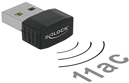 Delock WLAN-sticka USB2.0 2dBi Nano Dongle 2,4 +5 GHz