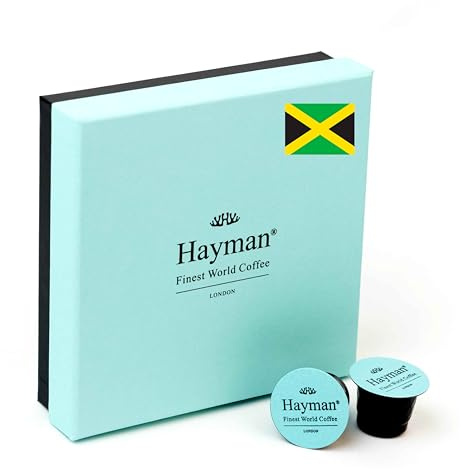 Hayman Coffee, 100% Blue Mountain-kaffe från Jamaica, kaffekapslar kompatibla med Nespresso Original Line-maskin, 20 kapslar