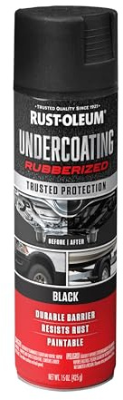 Rust-Oleum 248657 Rubberized Undercoating Spray, 15 oz, Black