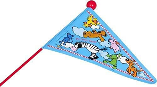 Bike Fashion Unisex – Erwachsene Sicherheitswimpel-03191681 Sicherheitswimpel, Blau/Bunt, Einheitsgröße