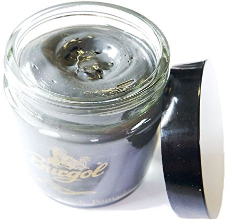 Burgol Pomade + McLacesTiegelbürste (grau)