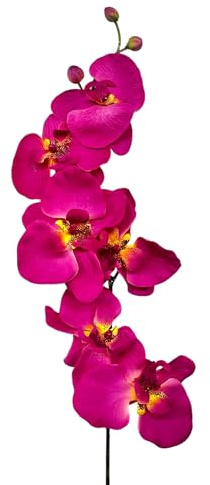 Kunstblumen Orchideenzweig 78cm. Farbe CERISE-04