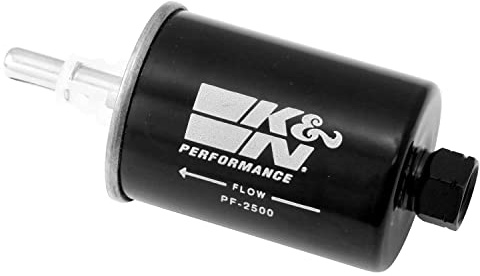 K&N Gasoline Fuel Filter: High Performance Fuel Filter, Premium Engine Protection, Compatible with 1991-2005 GM Truck/Passenger Car Fuel Injected Gasoline Engines, PF-2500