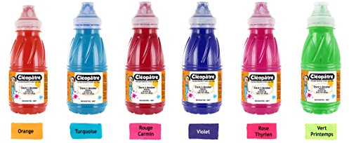 CLEOPATRE - Encres à dessiner - Lot de 6 x 250 ml