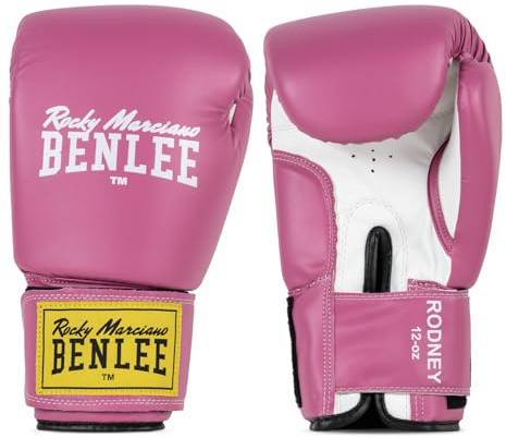 Benlee Pu Training Guanti Rodney Rosa/Bianco 12 oz