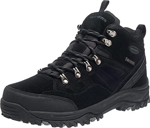 Skechers Herren Relment Pelmo winter boots trekking shoes, Schwarz, 43 EU