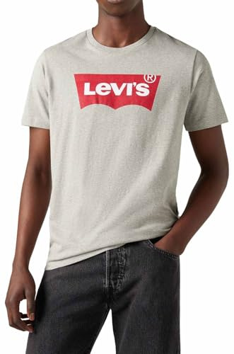 Levi's Graphic Set-in Neck T-Shirt, Grey, M Hombre