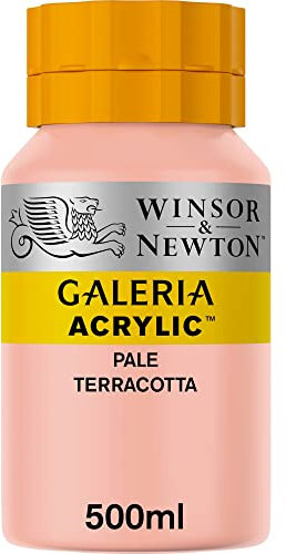 Winsor & Newton 2150437 Galeria Acrylfarbe, hohe Pigmentierung, lichtecht, buttrige Konsistenz, 500 ml Topf - Terrakotta Blass
